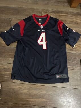 Nike Men's Houston Texans #4 Navy and Red Jersey